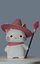 Gatito místico estilizado (modelo 3D)