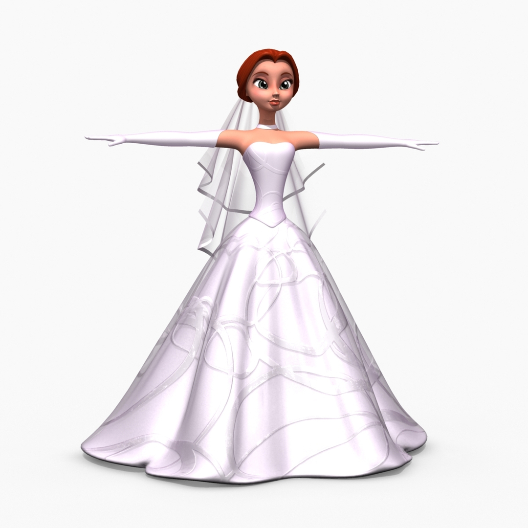 cartoon bride 3d model https://p.turbosquid.com/ts-thumb/Ic/AvxNdd/7N06qjJ5/t_beautifullbride_ccw/jpg/1329826947/1920x1080/turn_fit_q99/540b8c7dc12a2345121521d06dc3e39b2320ffda/t_beautifullbride_ccw-1.jpg