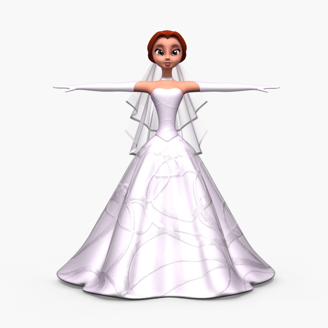 cartoon bride 3d model https://p.turbosquid.com/ts-thumb/Ic/AvxNdd/ItYKWiI9/beautifullbride_02front/jpg/1328635616/1920x1080/fit_q87/d7733b784cfd2cb0285aa4c89bce20ab0ffcda4f/beautifullbride_02front.jpg