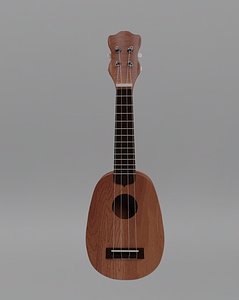 soprano ukulele 3D