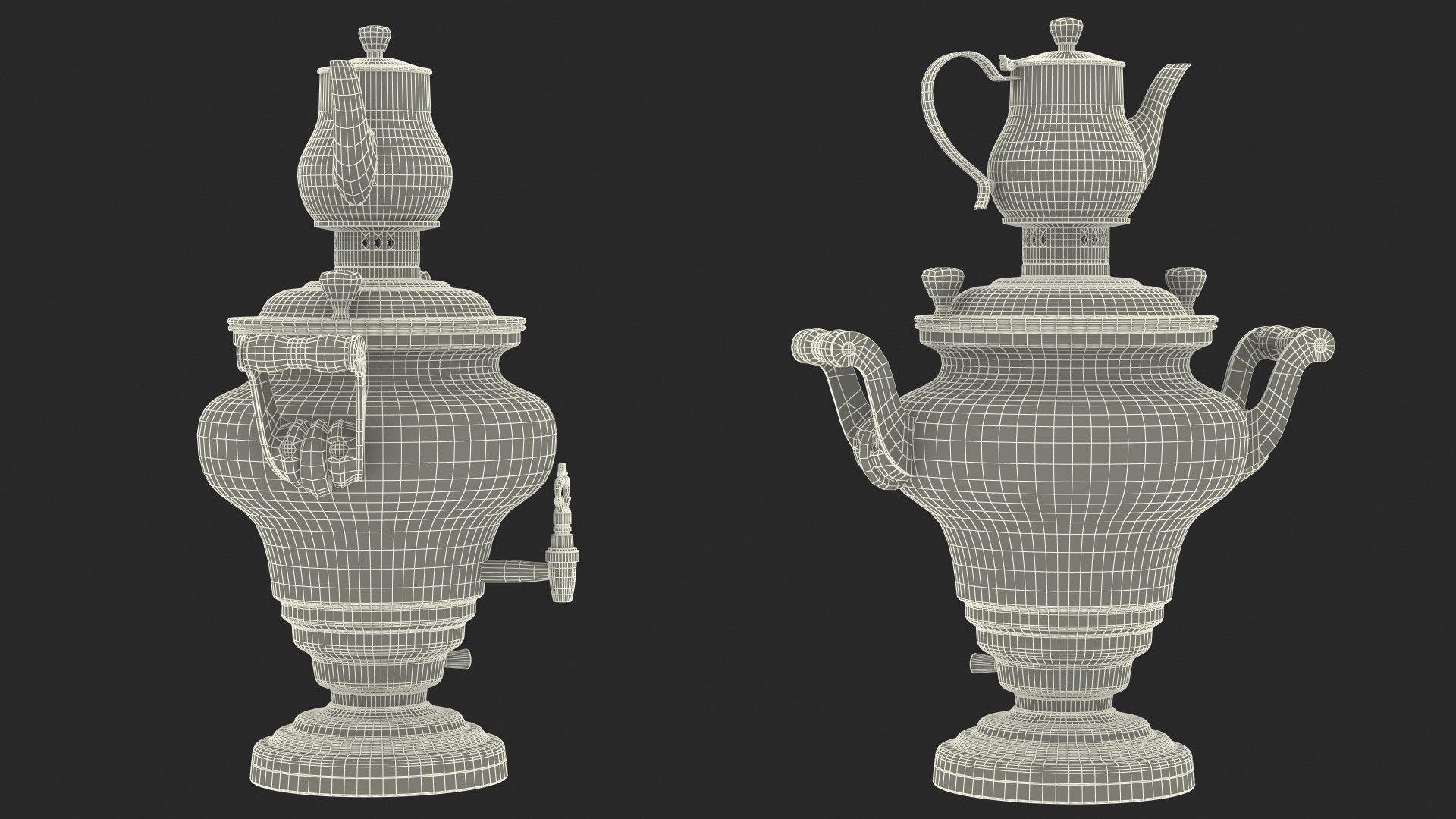 Russian USSR Electric Samovar 3D model