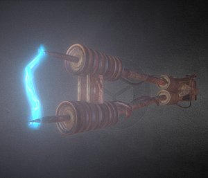 3d model rusty stun spear
