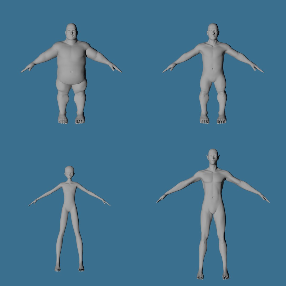 Mesh Body Model - TurboSquid 1330206