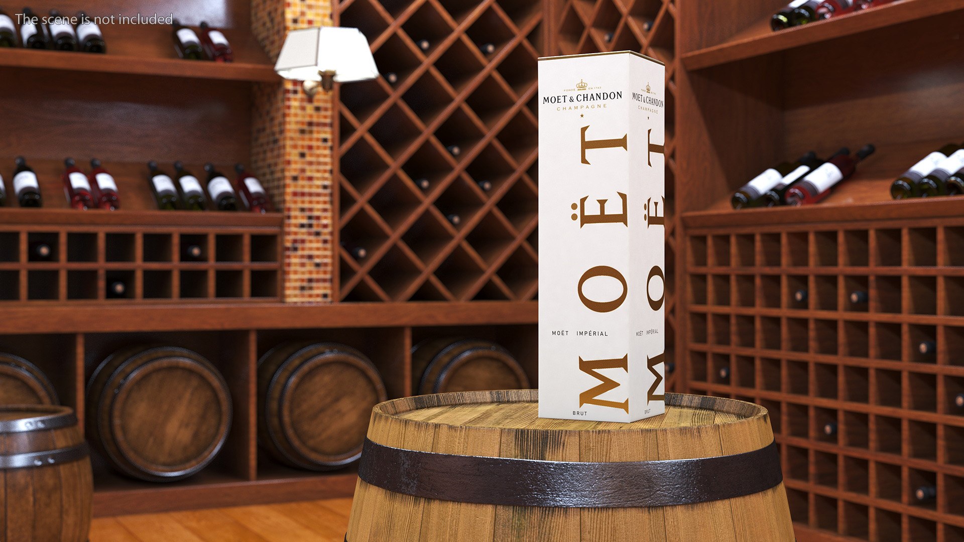 3D Champagne Box Moet And Chandon Brut Imperial - TurboSquid 2276773