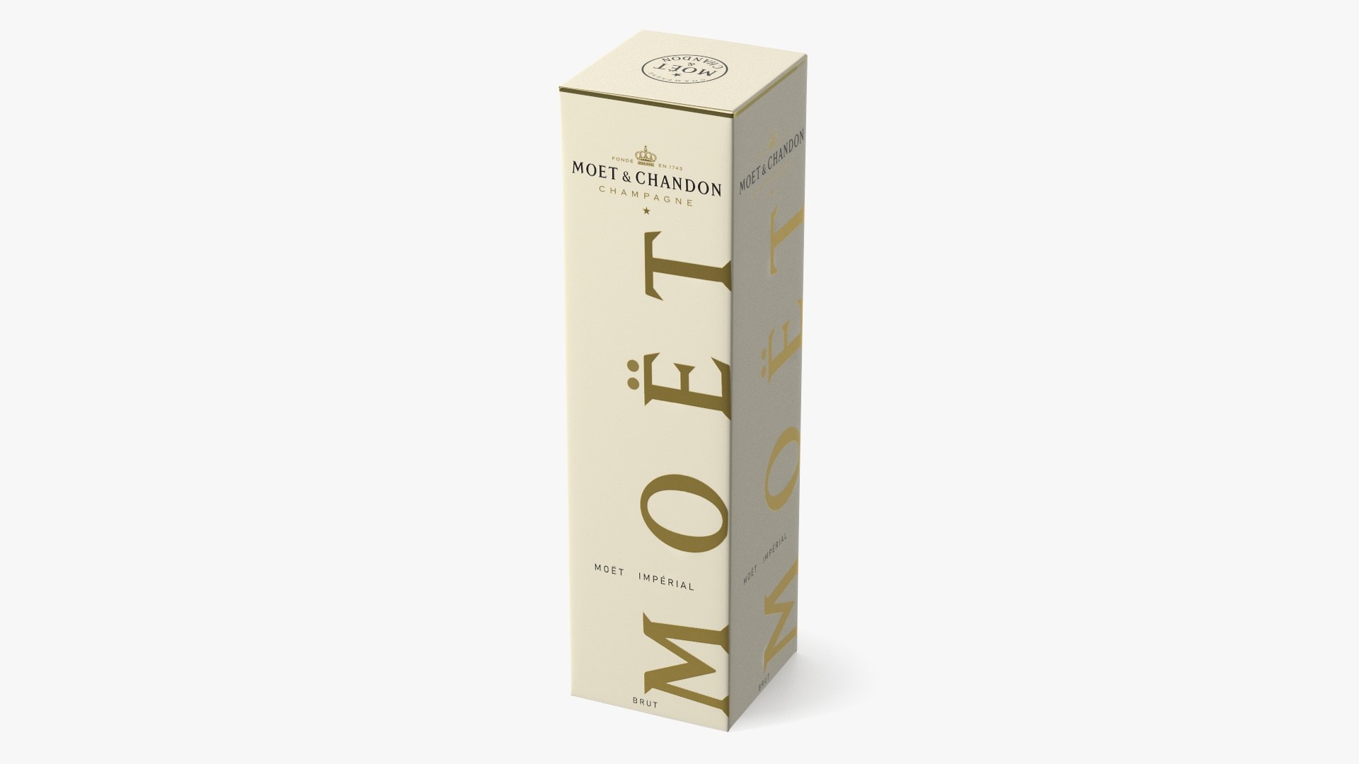 Champagne Box Moet and Chandon Brut Imperial 3D model preview
