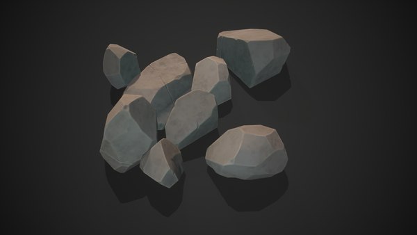 3D Stylized rock - TurboSquid 1814583