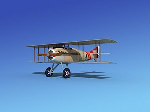 spad vii s fighter aircraft 3ds