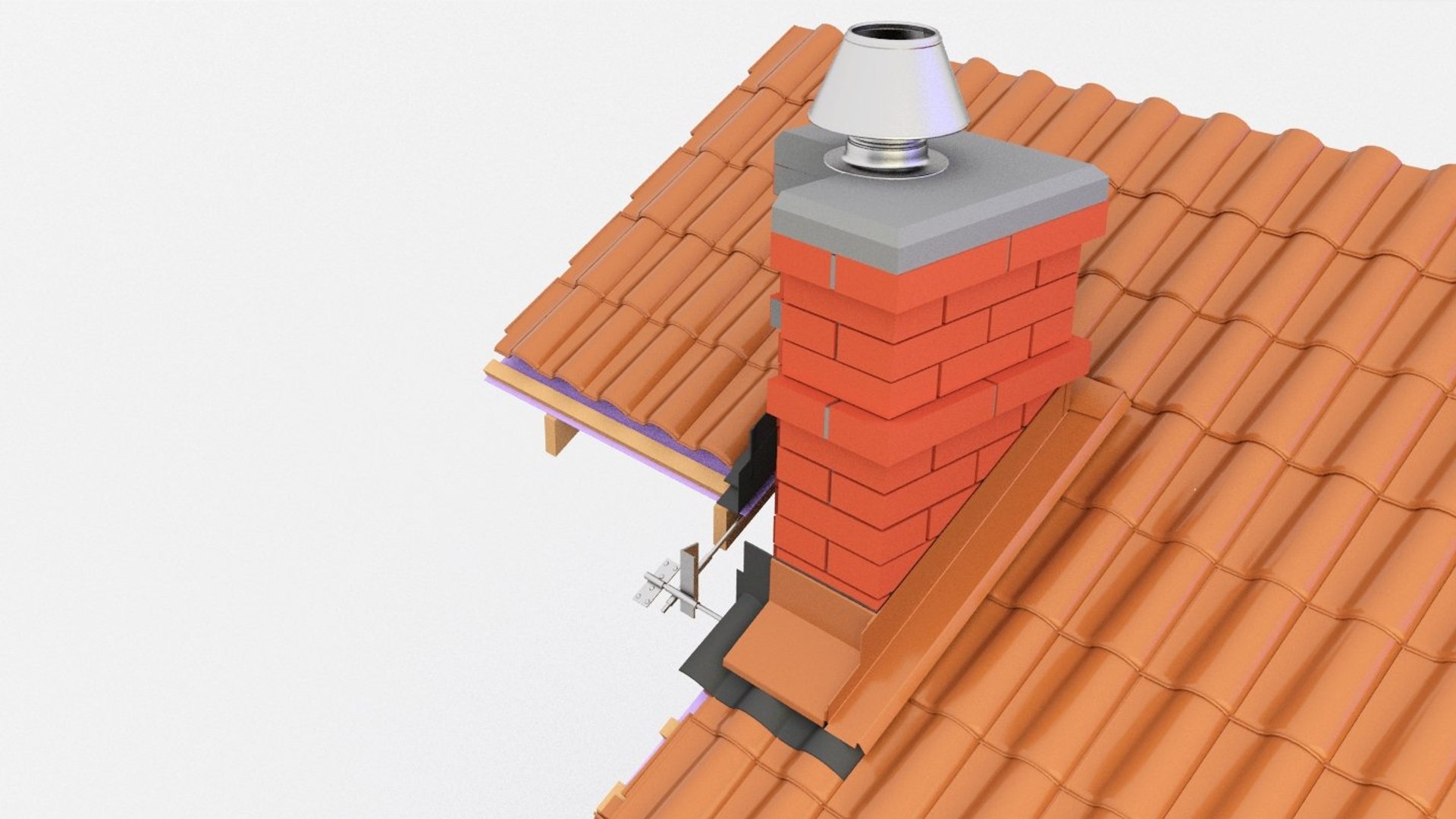 3D Model Chimney Block Brick - TurboSquid 1529215