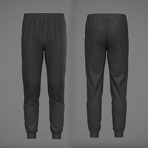 3D Men Nylon Jogger 3D Model