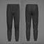 Modello 3D da jogging in nylon da uomo