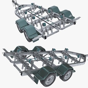 3D Boat Trailer model