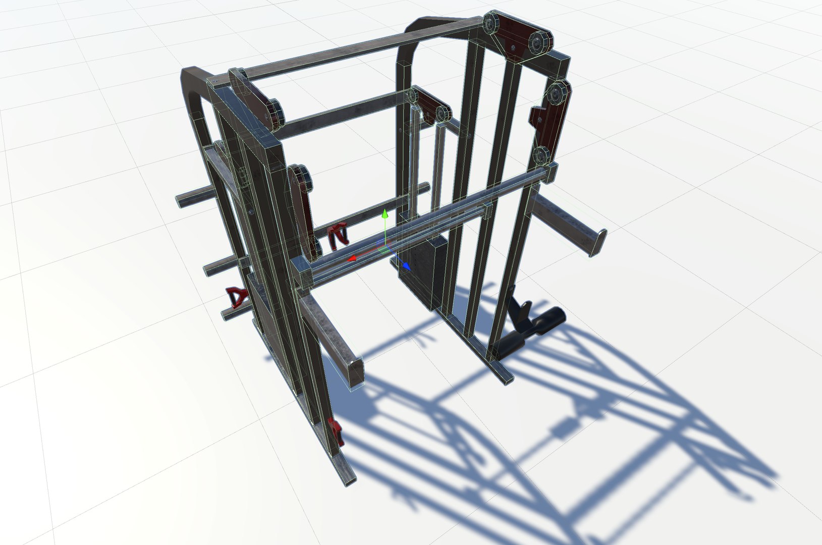 3D Model Power Cage Rack - TurboSquid 2076003