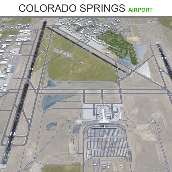modelo 3d Colorado Springs Airport - TurboSquid 2013500