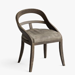 3D Dining Chair - old dirty and worn