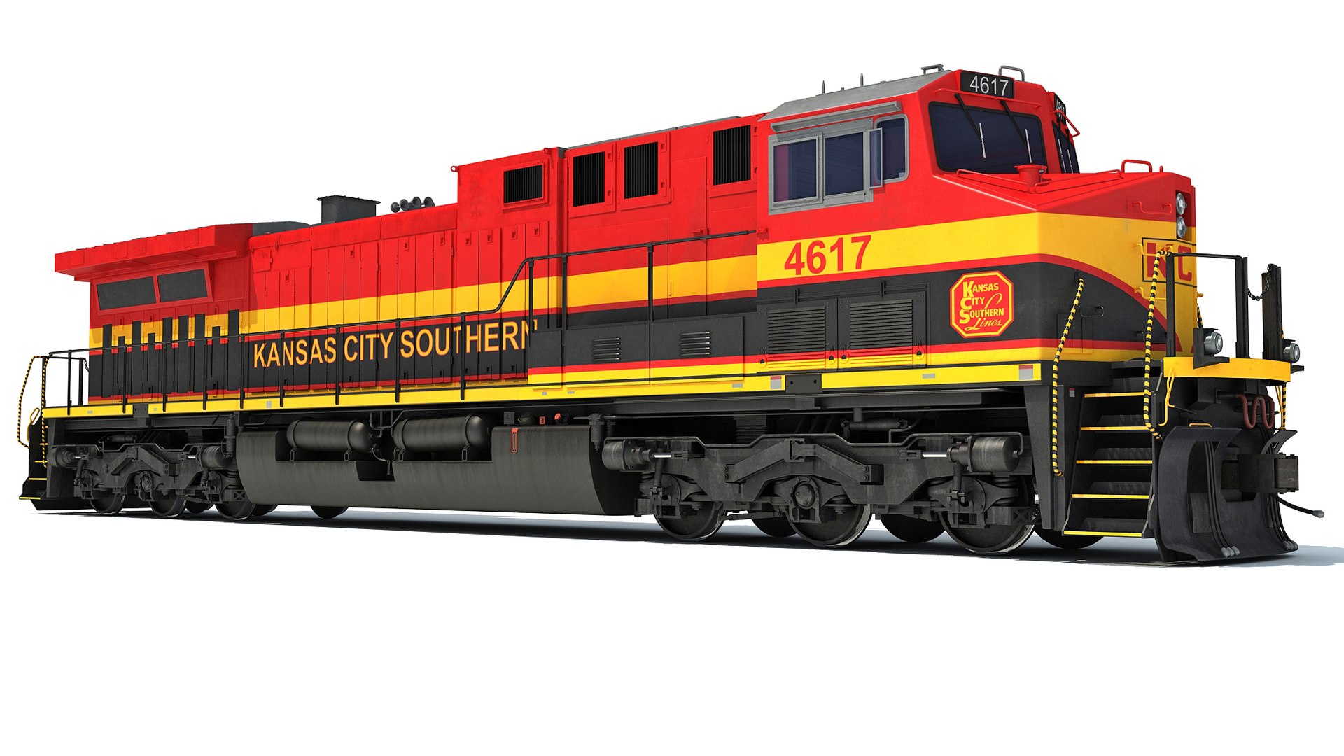 Locomotive Kansas City Southern Model - TurboSquid 1554136