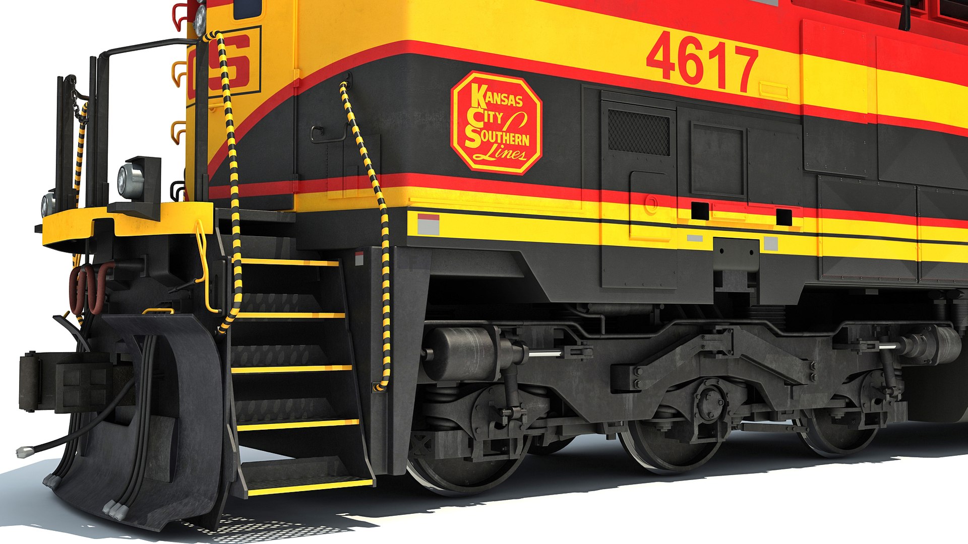 Locomotive Kansas City Southern Model - TurboSquid 1554136