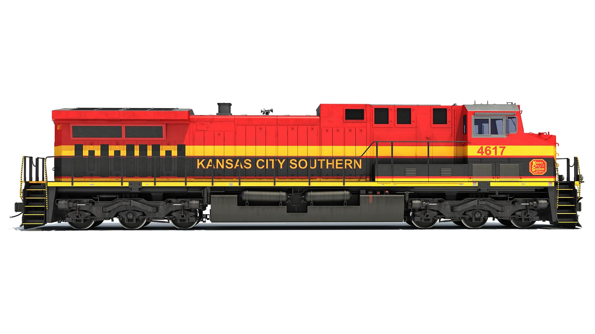 Locomotive Kansas City Southern Model - TurboSquid 1554136