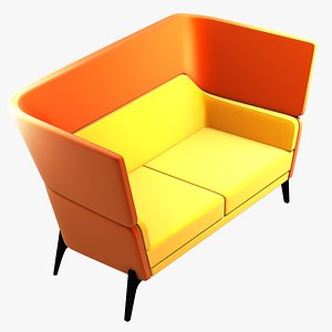 3d model harc sofa chair