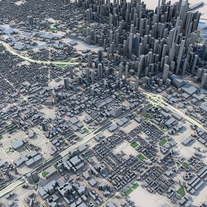 3D Chicago City United States