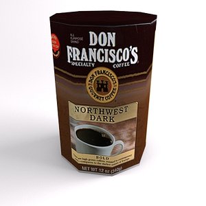 coffee 3 levels 3d model