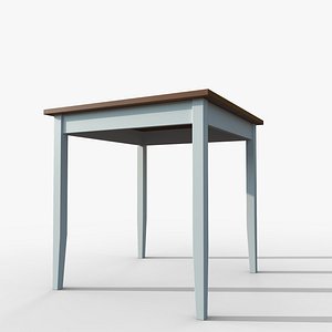Table IKEA Lerhamn 74x74x75 Wood 3D model