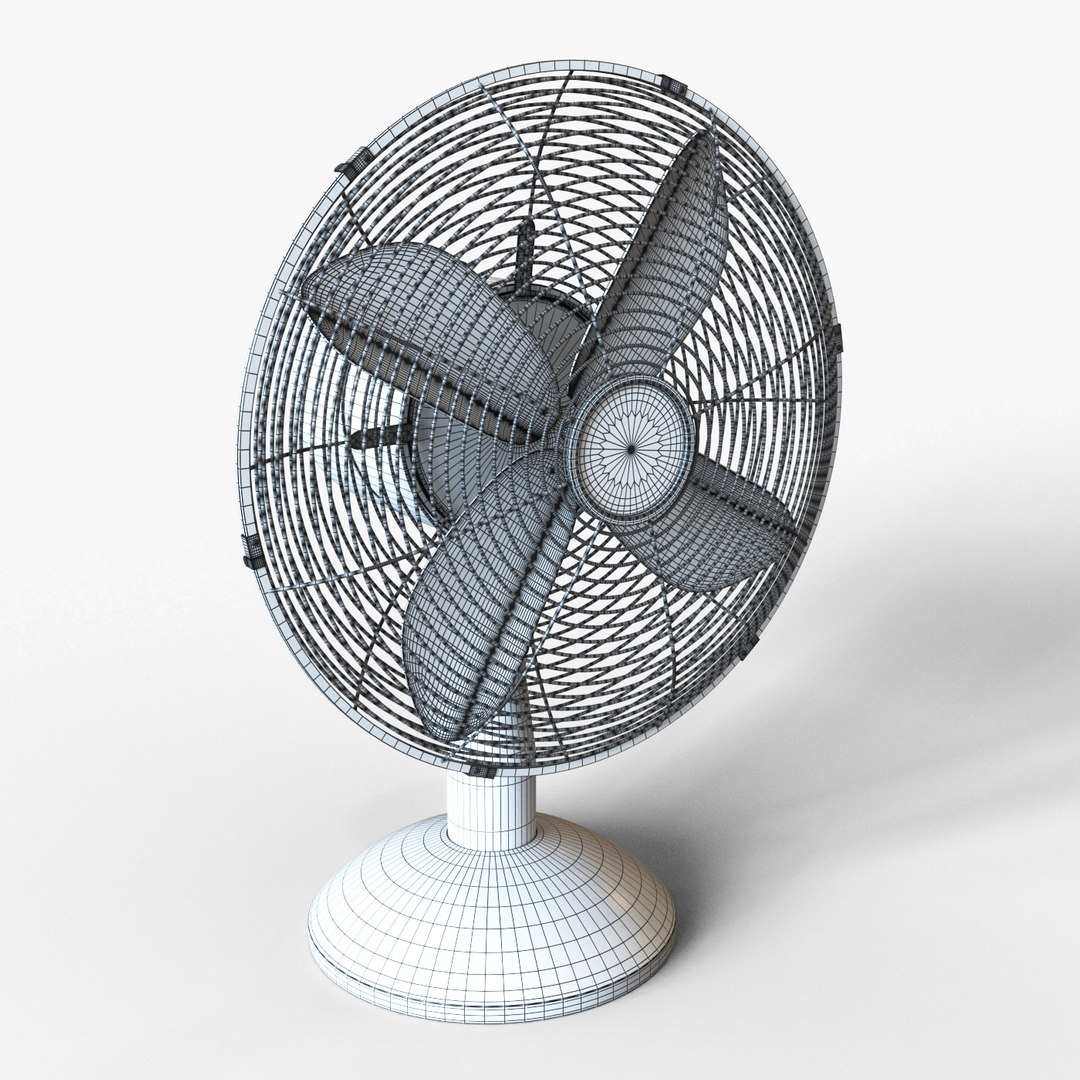 Desk fan model - TurboSquid 1478042