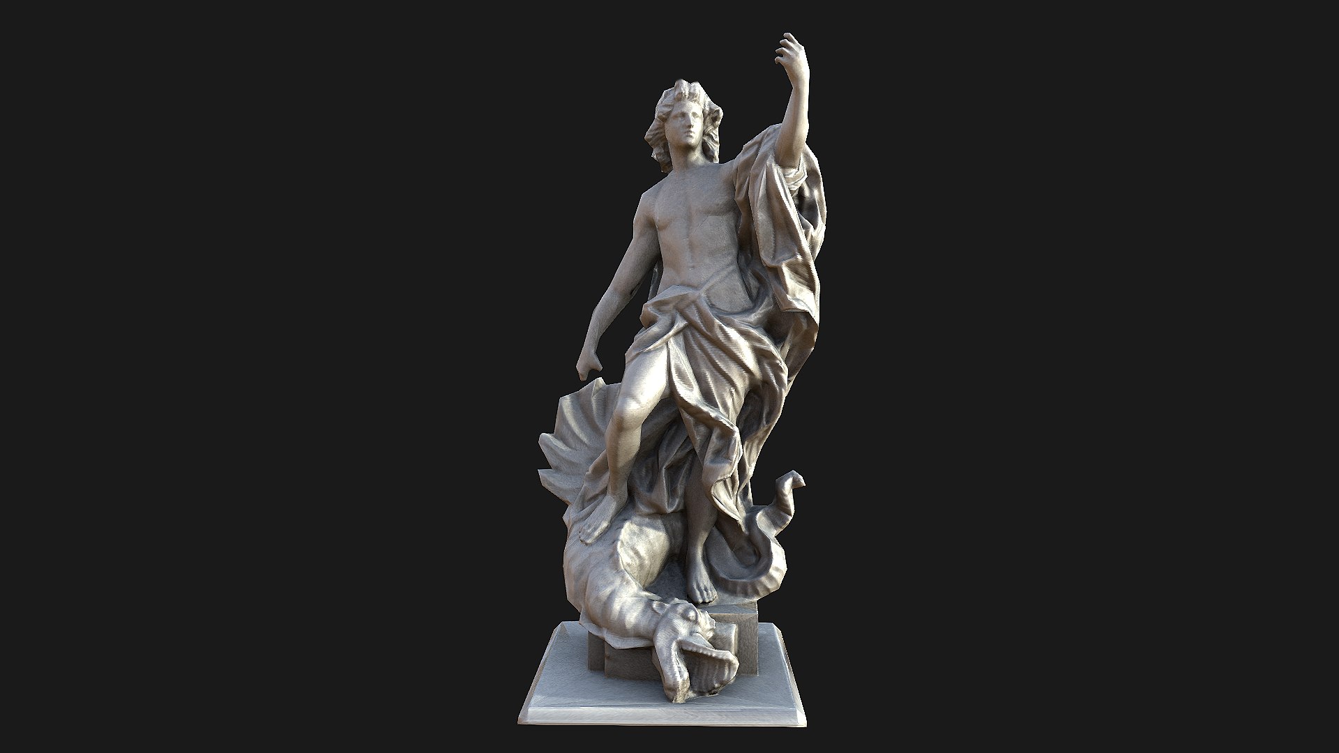 3d Model Apollo Statue