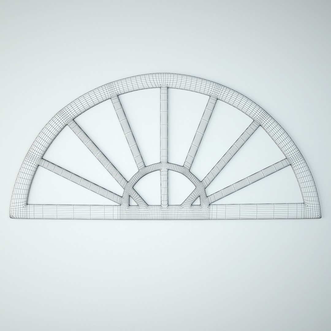 Antique Arch Window Mirror 3D - TurboSquid 2130090