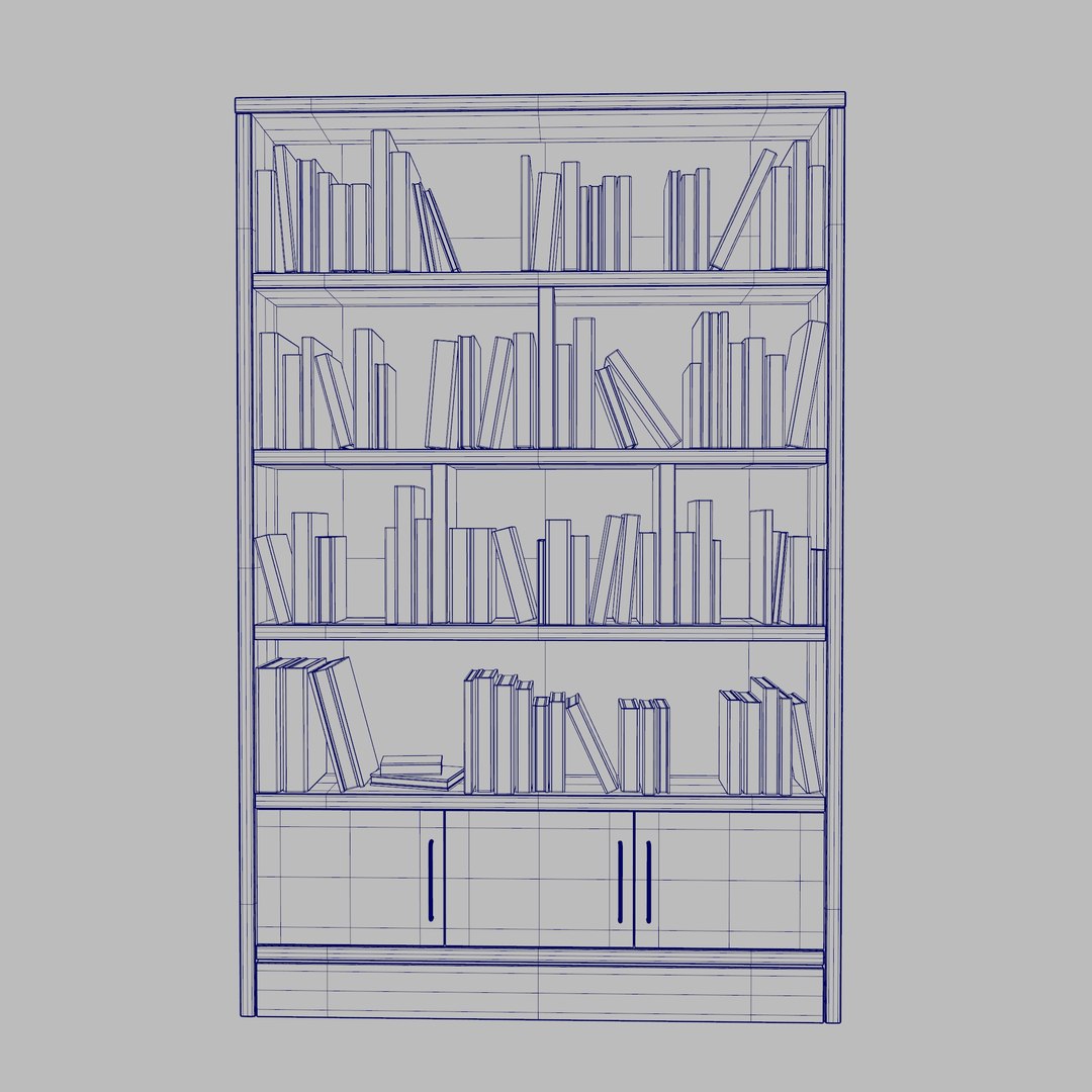 Bookcase model https://p.turbosquid.com/ts-thumb/Id/B2ltx1/qX/wire_004/jpg/1719047025/1920x1080/fit_q87/cdb911edc6f894abd18b53e1688786688835c3ab/wire_004.jpg
