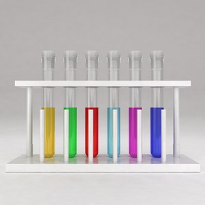 test tube stand 3d model