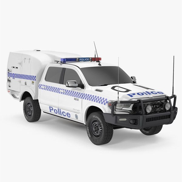 police paddy wagon dodge ram 3D