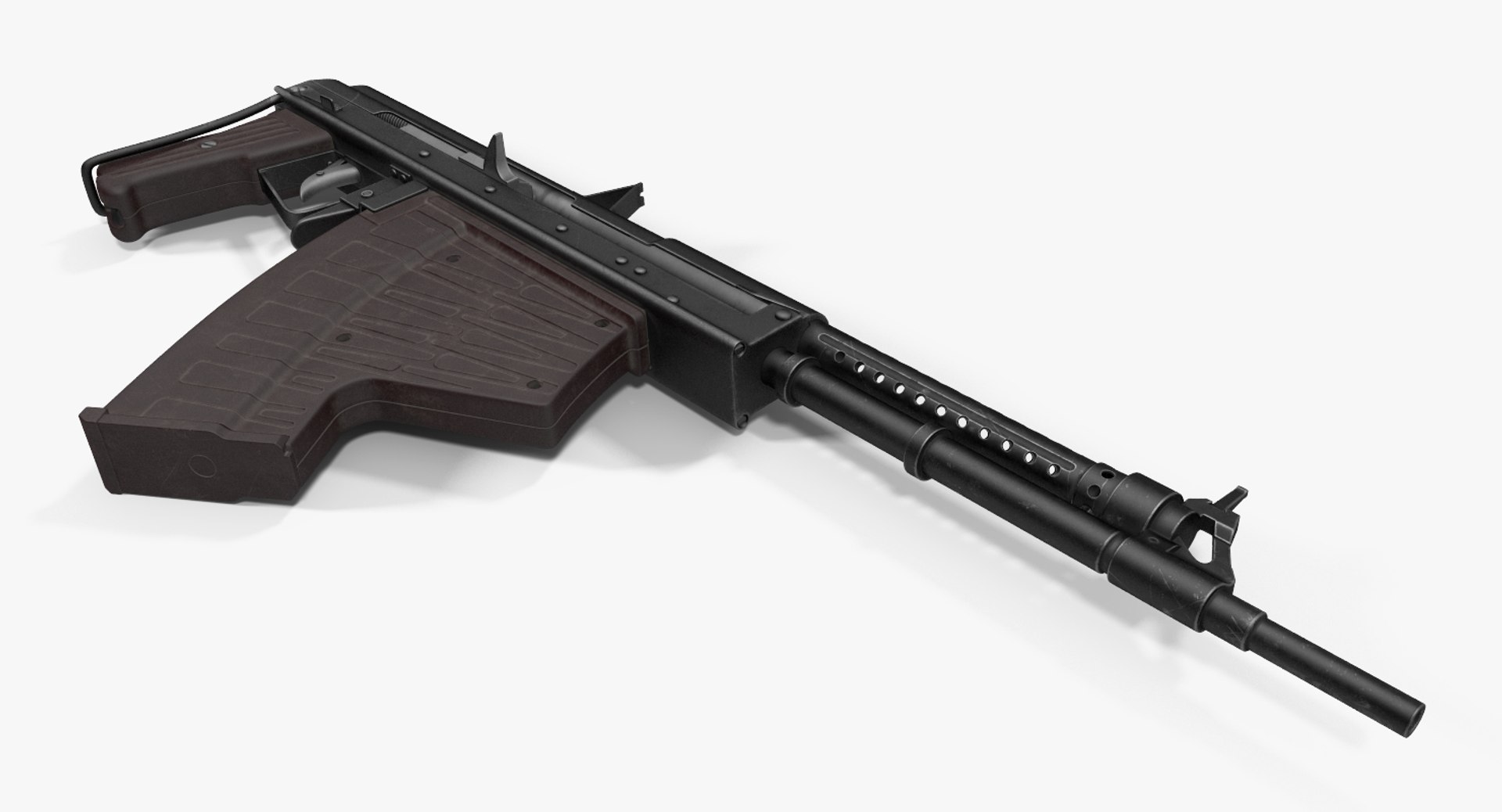 3d Model Aps Underwater Assault Rifle