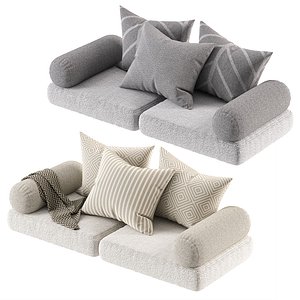 3D Seat Pillow Set 03 model