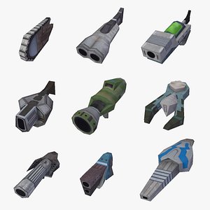 3D Arena Shooter Weapons model