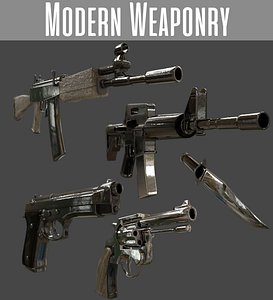 pbr weapons 3D model