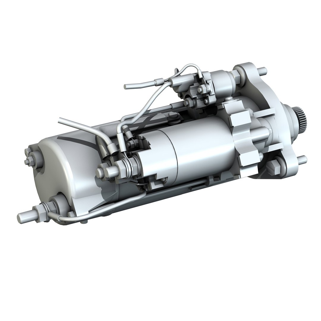 Starter Motor 3d 3ds