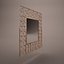 Handmade metallic mirror