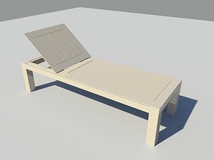 sun lounger 3d model