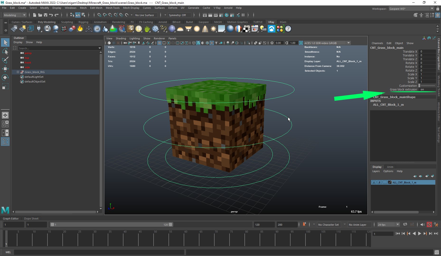 Free OBJ file Minecraft grass block 🌱・Object to download and to 3D  print・Cults