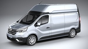 3D Renault Trafic Van L2H3 2021 model