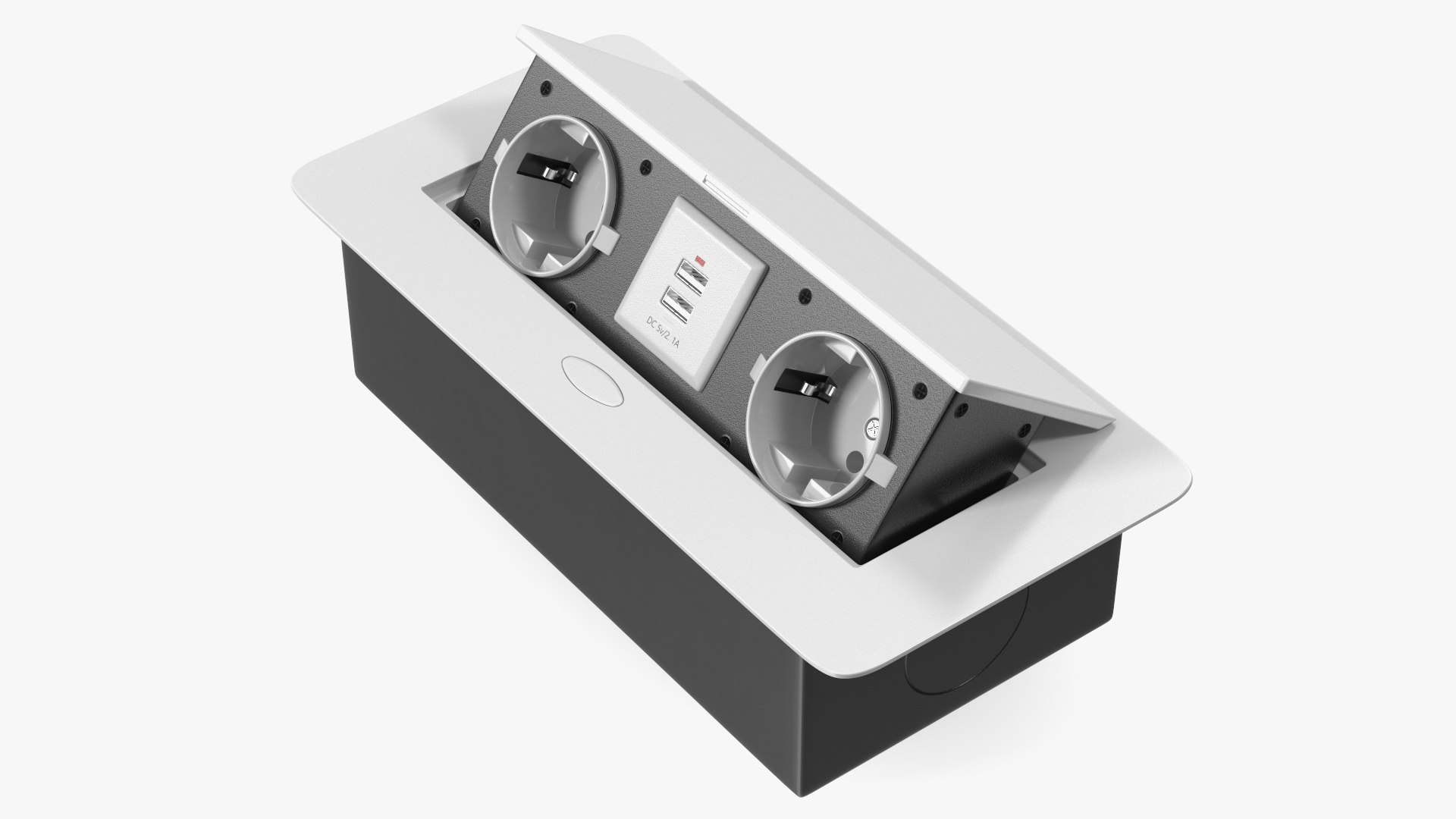 3D model White Double Hidden Socket - TurboSquid 2079654