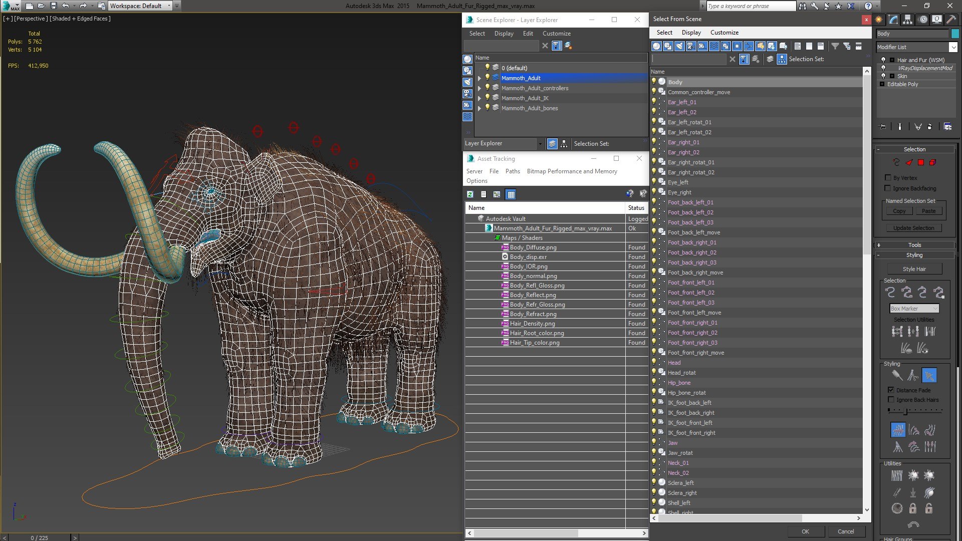 Mammoth Adult Fur Rigged 3D model https://p.turbosquid.com/ts-thumb/Id/xrS4H1/Vv/mammothadultfurriggedc4dmodel031/jpg/1635199513/1920x1080/fit_q87/daea49e46b650f0c8bbad17f7db1cc809c246ade/mammothadultfurriggedc4dmodel031.jpg