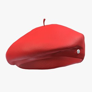 3D model Beret Hat Low Poly PBR