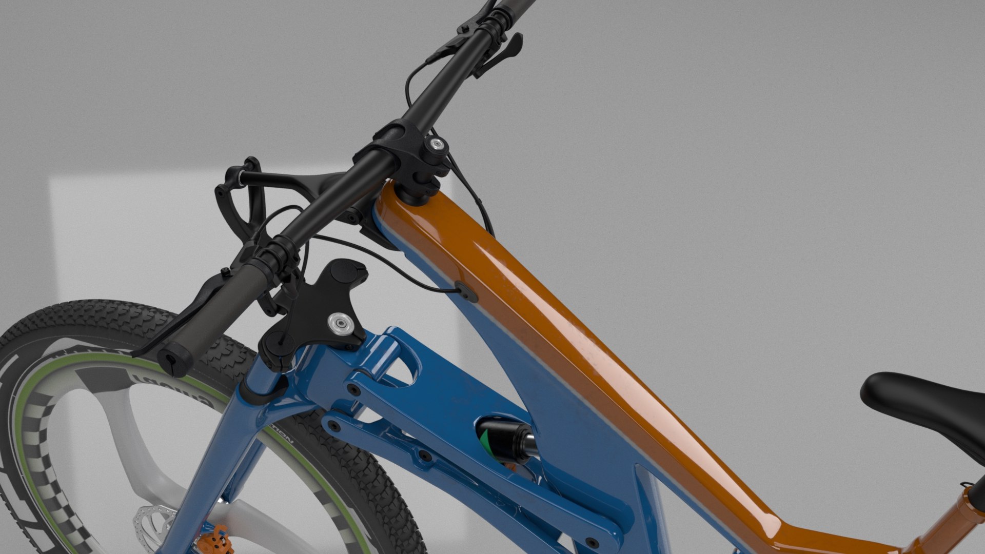 3D Mountain Bike Linkage Fork Bicycle TurboSquid 2158471