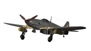 3D model Kawasaki Ki 61 Hien Aircraft