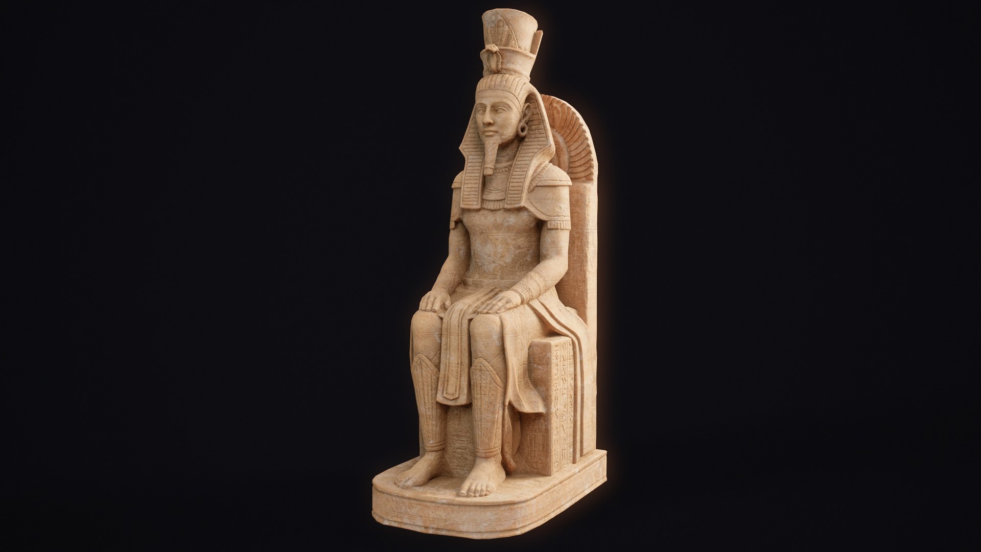 Egyptian sculptures  and statues 3D model https://p.turbosquid.com/ts-thumb/Ie/1JBWyt/oq/phar/jpg/1774083731/1920x1080/fit_q87/90c8644feda59217920d200910b7198576bdcac8/phar.jpg