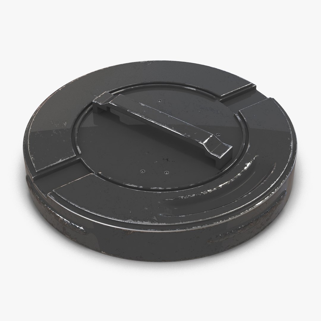 Industrial End Cap 3D Model 3D model preview