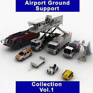 3D model airport ground support vol 1