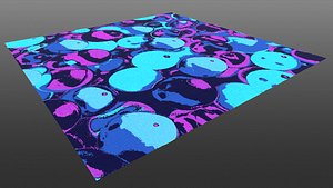 3D Abstract Blue Purple fabric 4k Pbr Texture