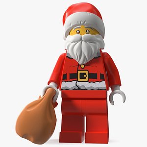 LEGO Santa Claus with Glasses 3D